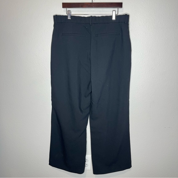 NEW Abercrombie & Fitch Black Sloane Low Rise Tailored Wide Leg Trouser Pants - Picture 3 of 11
